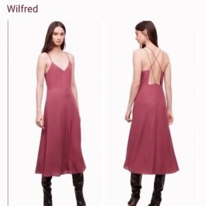 Aritzia Dusty Rose Angelique Dress excellent condition​​​​